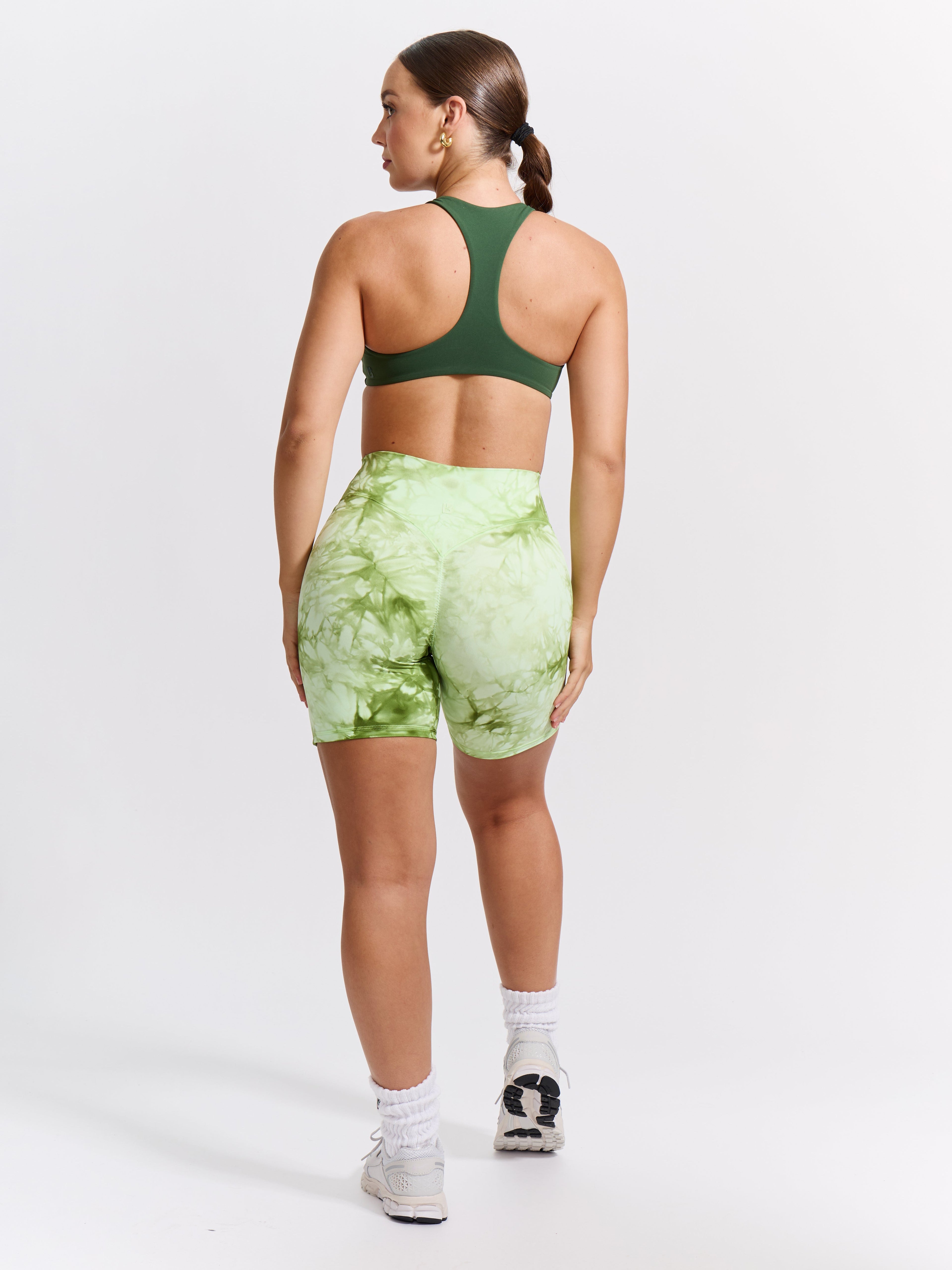 Aggressive Scrunch Short 7" - Honeydew Tie Dye
